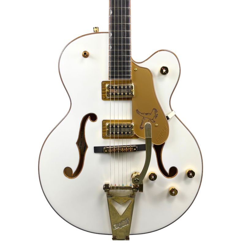 Gretsch Synchromatic Falcon Hollow Body Single-Cut with Bigsby Snowcrest White W/HSC - 0045