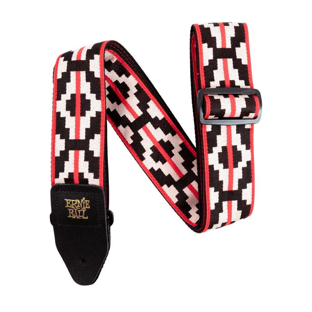 Ernie Ball P05322 Classic Jacquard Guitar Strap/Bass Strap - Ristra Red