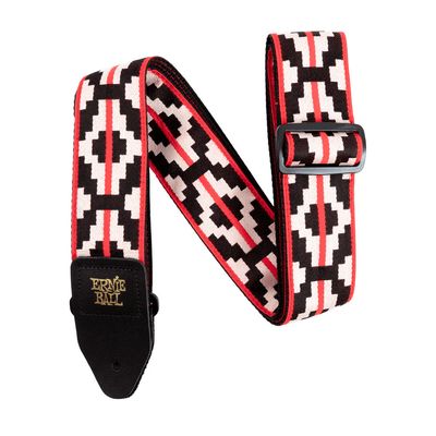 Ernie Ball P05322 Classic Jacquard Guitar Strap/Bass Strap - Ristra Red