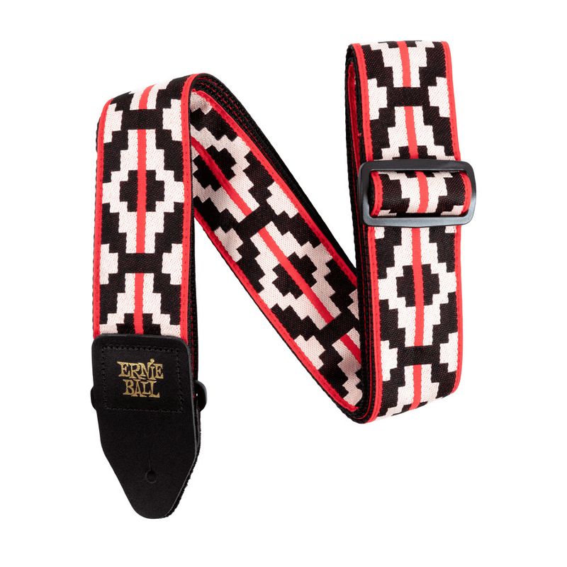 Ernie Ball P05322 Classic Jacquard Guitar Strap/Bass Strap - Ristra Red