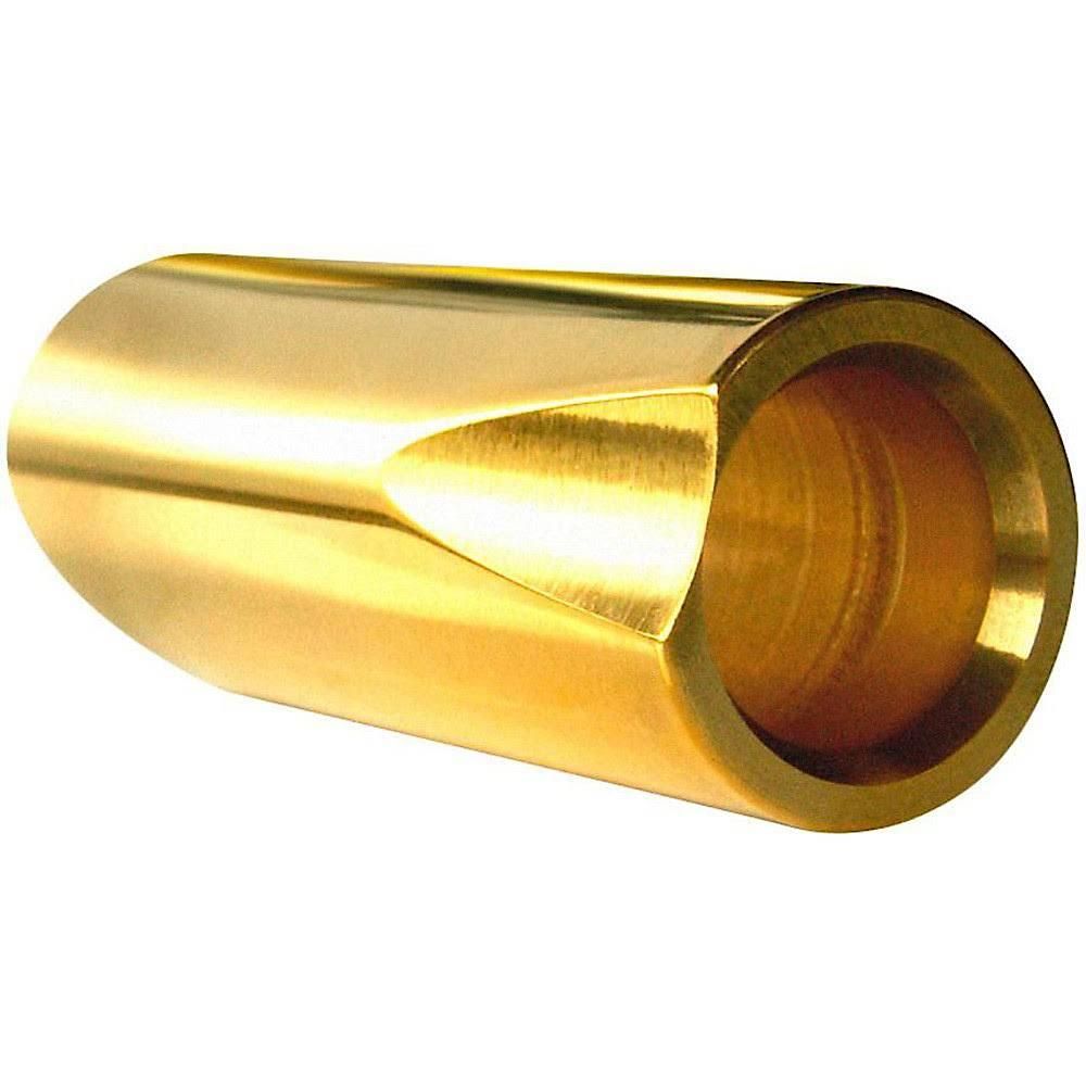 The Rock Slide Polished Brass Guitar Slide Small