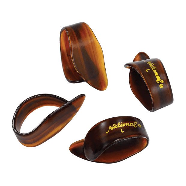 D'Addario National Celluloid Thumb Picks, Large Tortoiseshell - 4-Pack