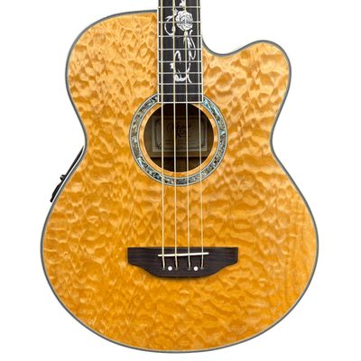 Michael Kelly QABZ Dragonfly Quilted Maple Acoustic Bass W/HSC