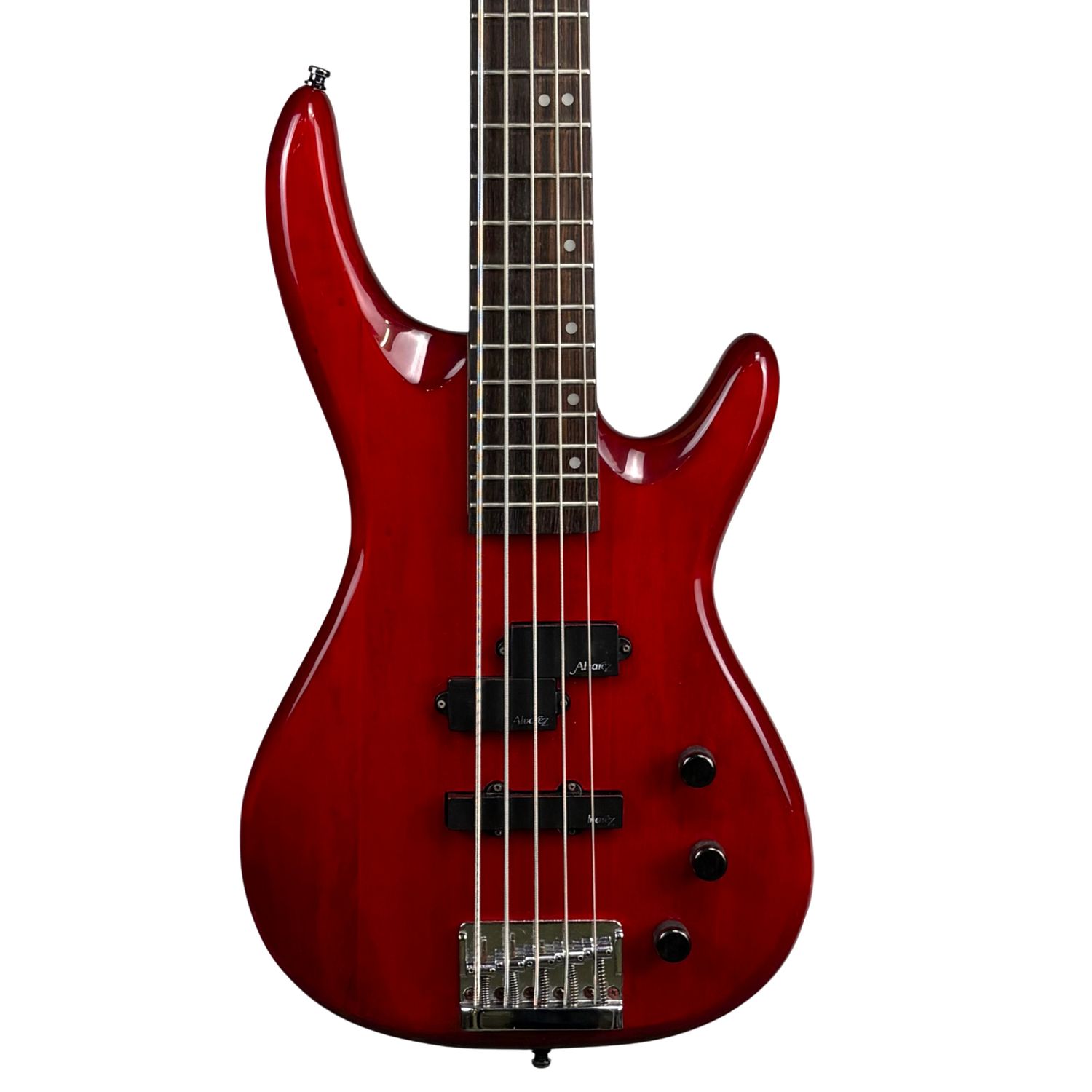 Alvarez 5-String Vintage Electric Bass Guitar Translucent Red W/HSC (Used)