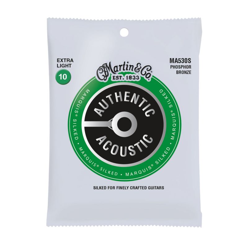 Martin MA530S Authentic Acoustic Marquis Phosphor Bronze Extra Light Guitar Strings 10-47