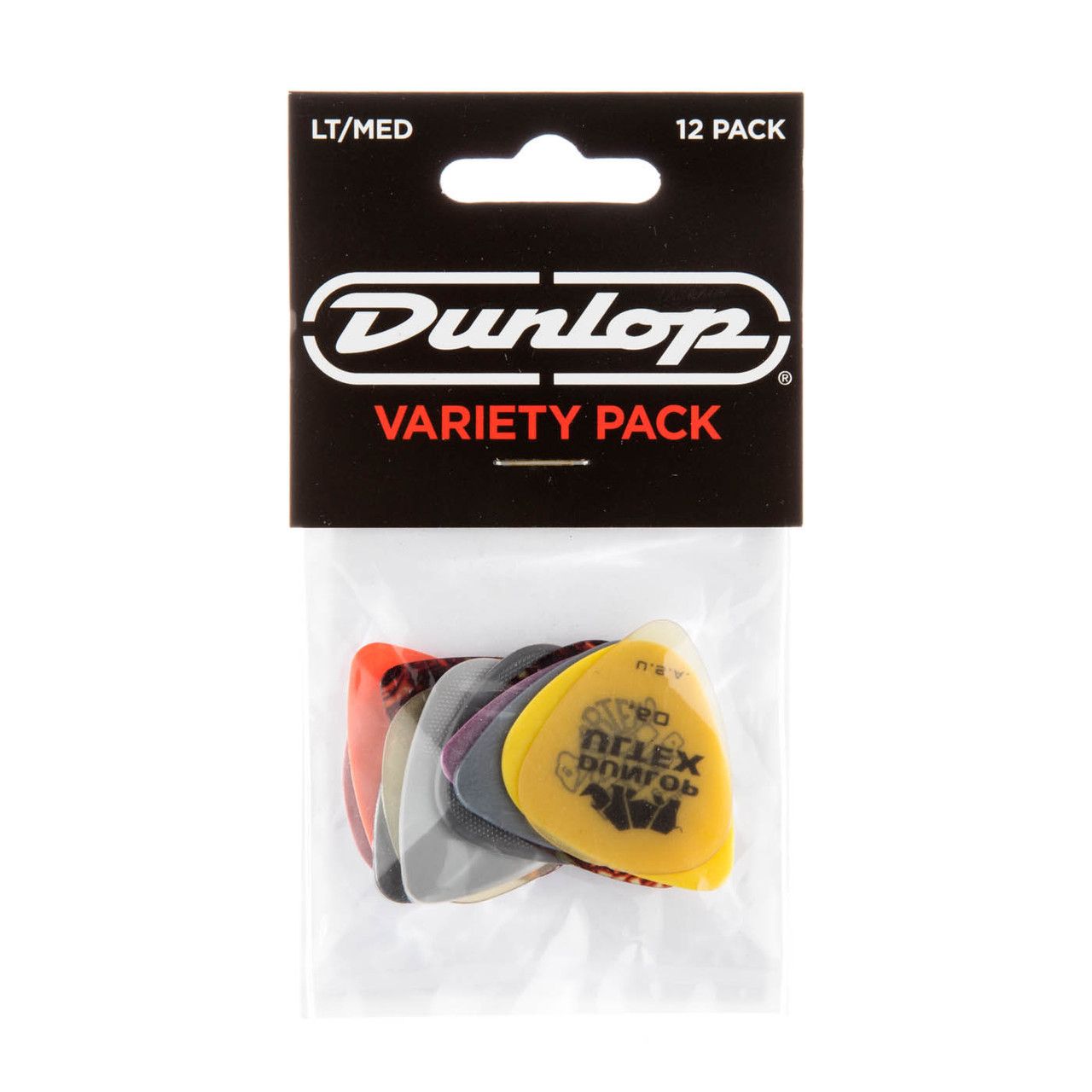 DUNLOP PVP101 GUITAR PICK LT/MD VARIETY PACK - 12 PACK