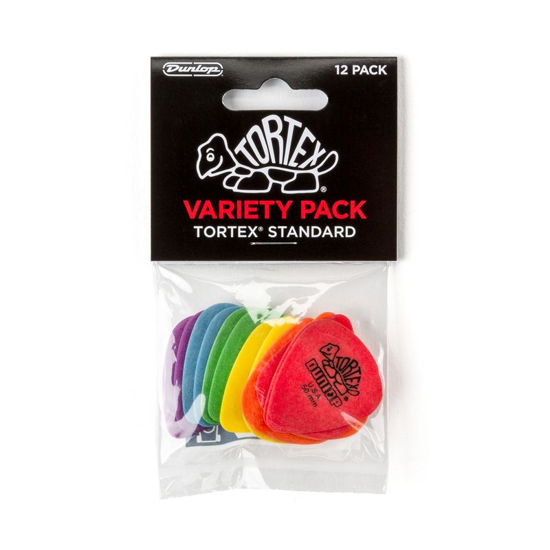 DUNLOP PVP418 TORTEX STANDARD PICK VARIETY PACK - 12 PACK