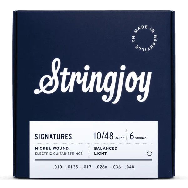 Stringjoy 10-48 Balanced Light Gauge Signatures - Nickel Wound Electric Guitar Strings