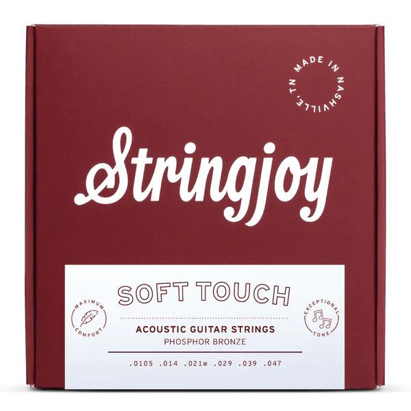 Stringjoy 10.5-47 Soft Touch Naturals - Phosphor Bronze Acoustic Guitar Strings