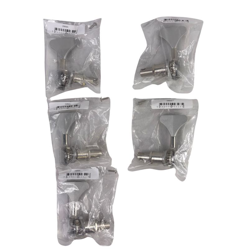 Hipshot Ultralite Y-Key Chrome Bass Tuning Machine 1/2" Set of Five