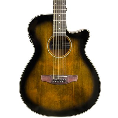 Ibanez AEG5012 Dark Violin Sunburst 12-String Acoustic Guitar (Used)