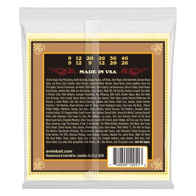 Ernie Ball Soft Earthwood 80/20 Bronze Silk &amp; Steel 12-String Acoustic Guitar Strings 9-46 Gauge