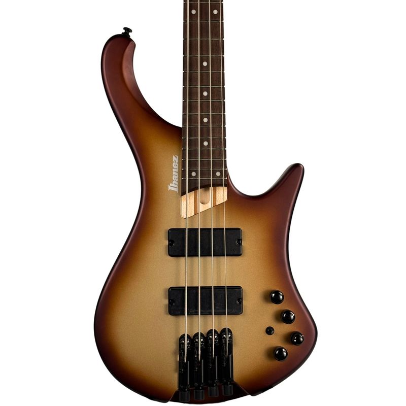 Ibanez EHB600 Ergonomic Headless 4-String Bass Charred Champagne Burst Matte