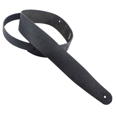 Guitar Straps USA GSU-BL-BLK 2" Leather Guitar Strap Black