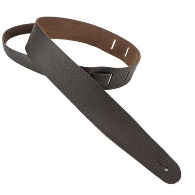 Guitar Straps USA GSU-BL-BRN 2" Leather Guitar Strap Brown
