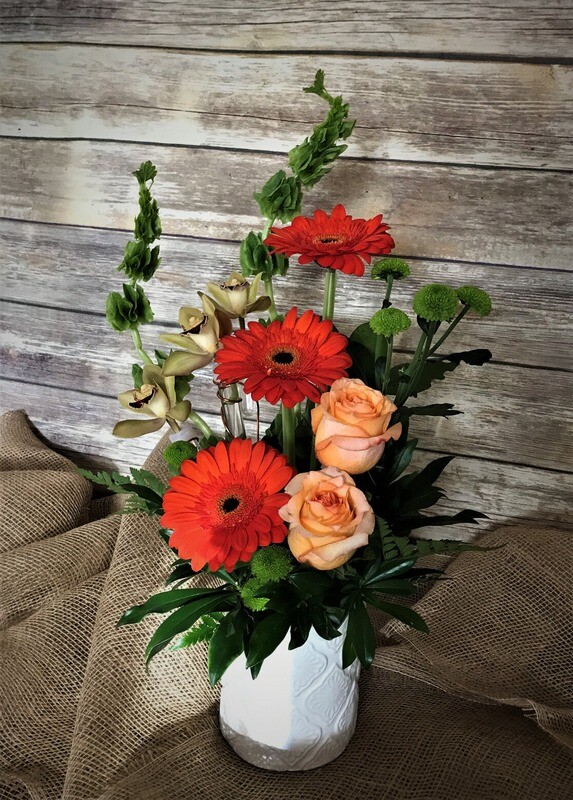 Modern Green and Orange