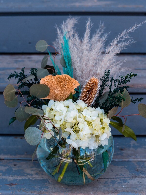 Teal & Caramel