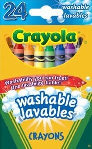 24 Crayons cire Lavable