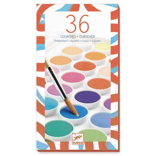 36 pastilles de gouache