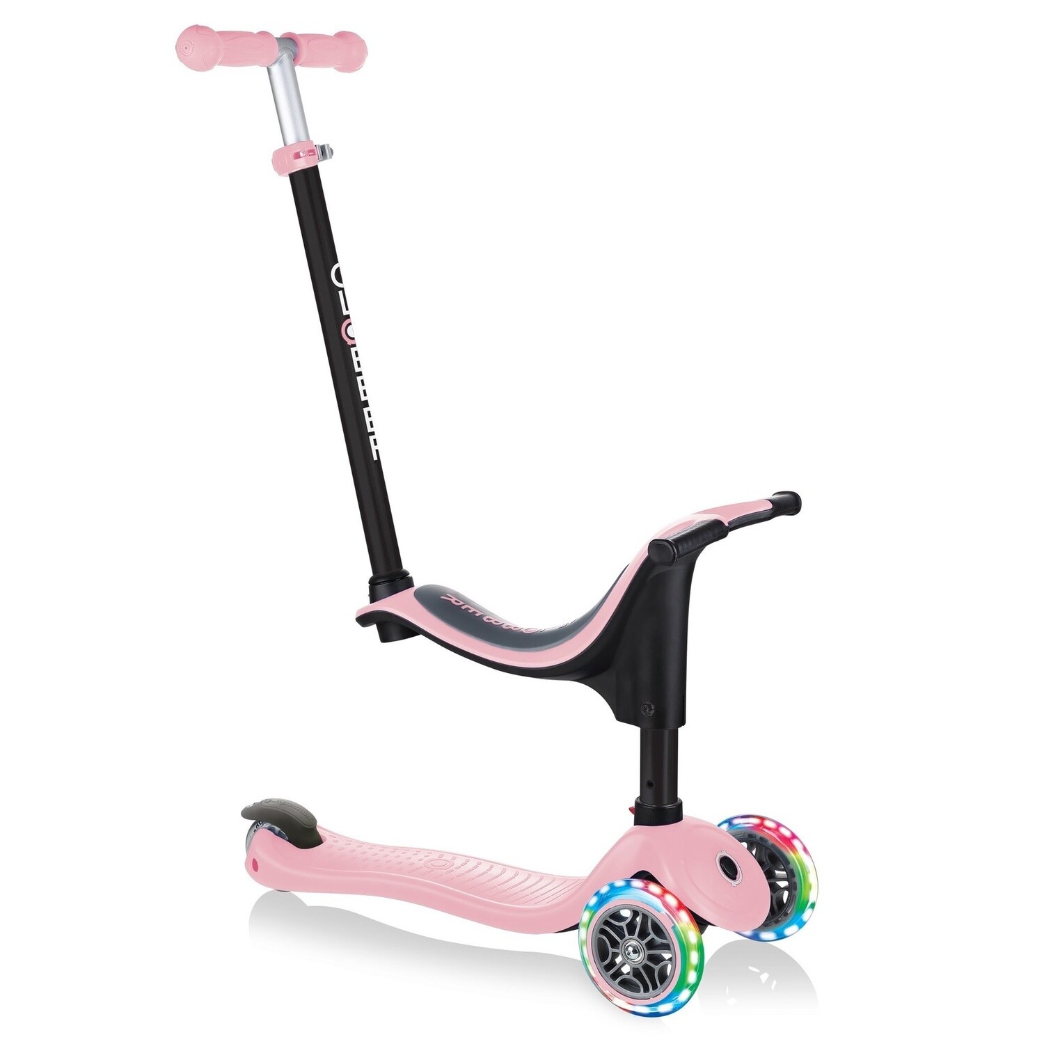 Trottinette Go Up Sporty 4 en 1 Lumineuse - Rose Pastel