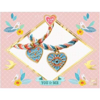 You &amp; Me - Bracelets amitiés coeurs
