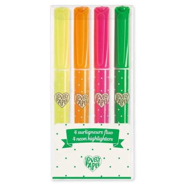 4 surligneurs fluo Djeco