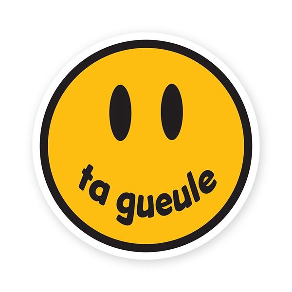 Autocollant - Ta gueule Smiley