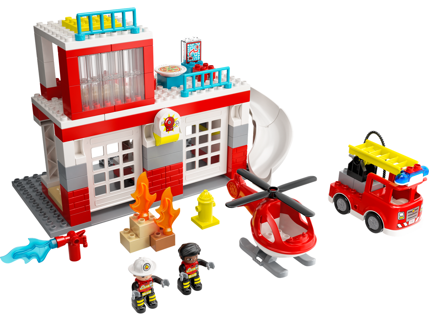 Lego Duplo 10970 La caserne de pompiers et l’hélicoptère