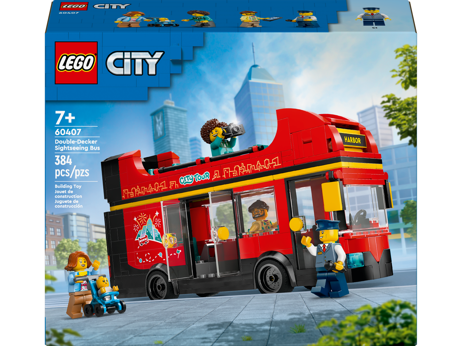 Lego City 60407 Le bus touristique rouge à impériale