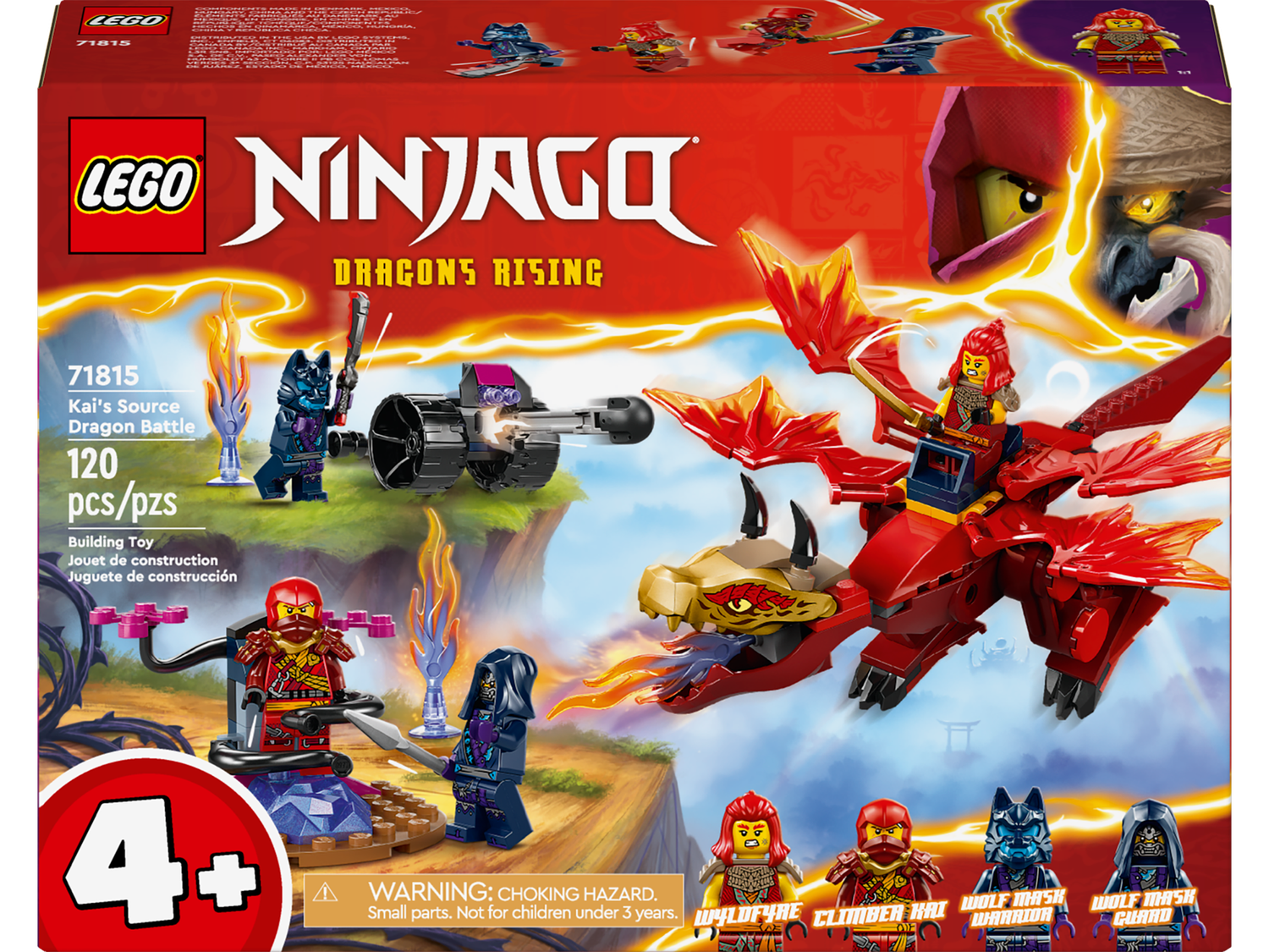 Lego Ninjago 71815 Le combat du dragon source de Kai