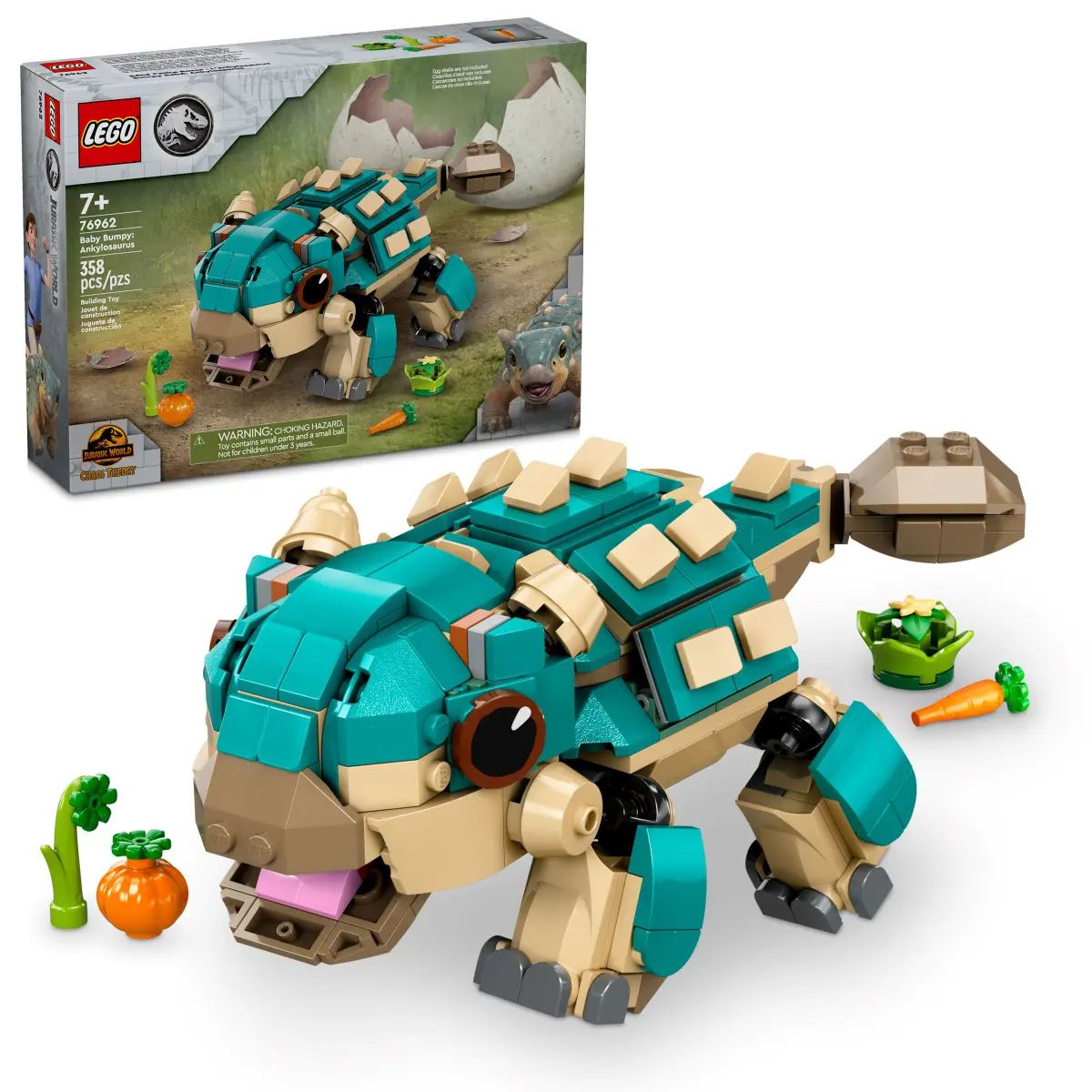 Lego Jurassic World 76962 Bébé Petite Bosse : L’ankylosaurus