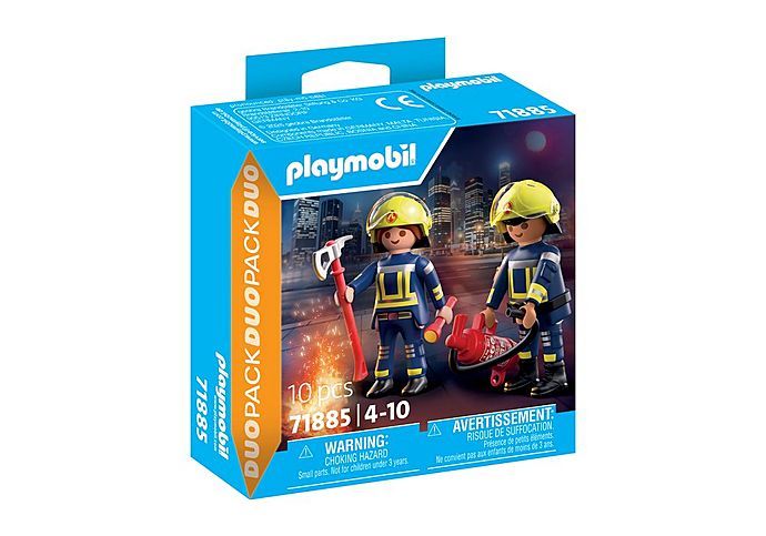 Duo : Pompiers avec hache et extincteur 71885