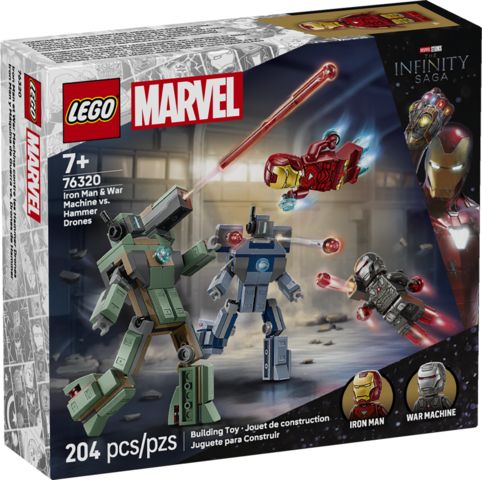 Lego Marvel 76320 Iron Man et War Machine contre les Hammer Drones