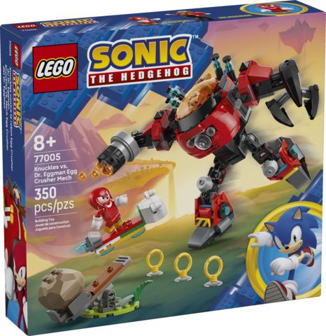 Lego Sonic 77005 Knuckles contre le robot Egg Crusher du Dr. Eggman