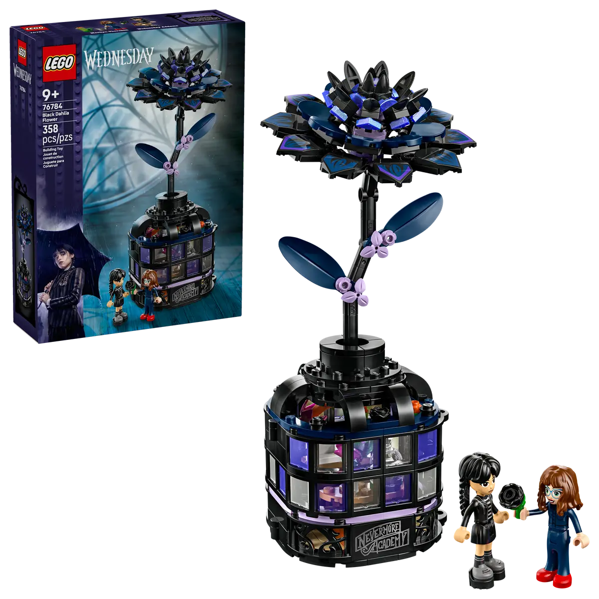 Lego Wednesday 76784 Le dahlia noir