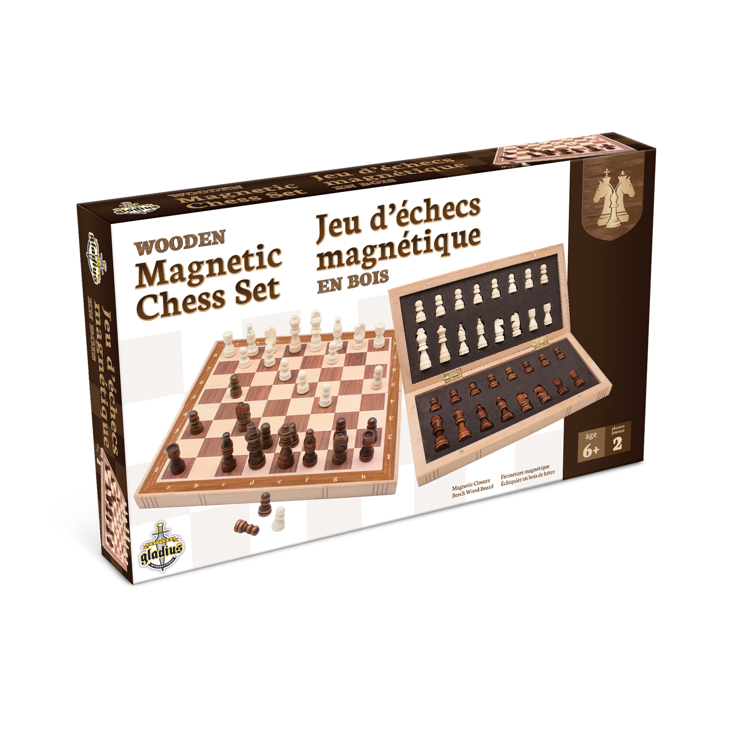 Jeu d&#39;echecs magnétique de voyage