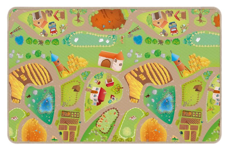 Tapis Reversible Ville/Ferme