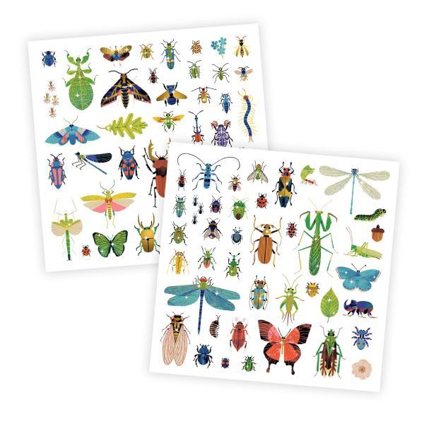 160 Stickers Métallisés - Insectes