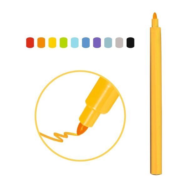 10 Feutres pointe fine