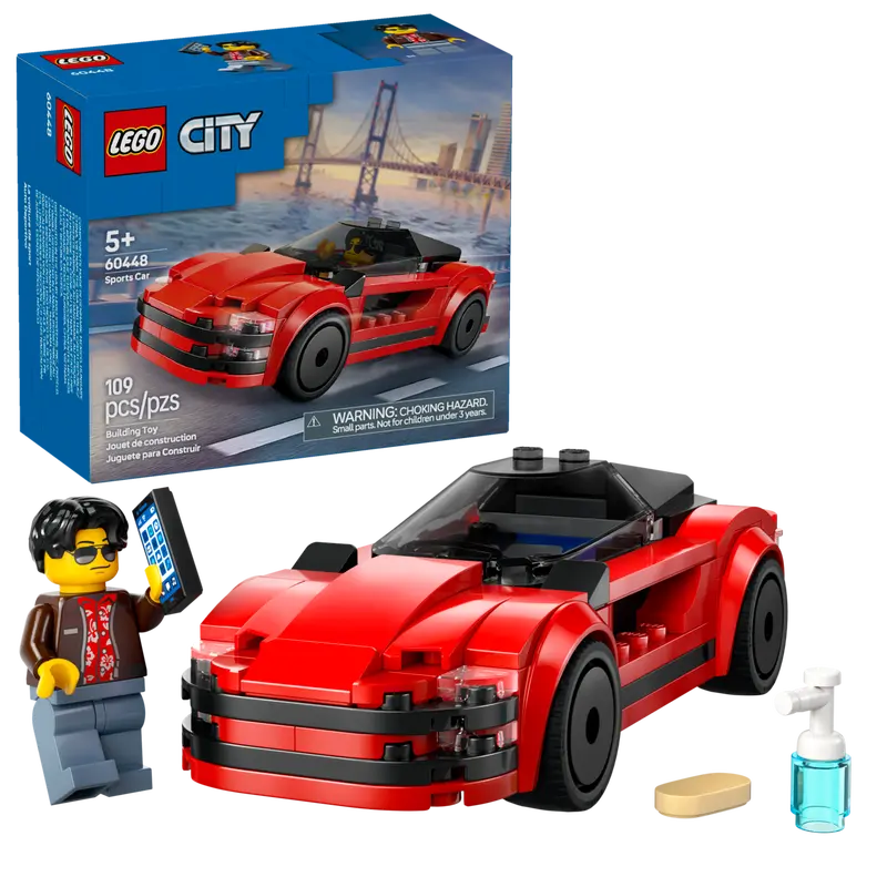 Lego City 60448 La voiture sport rouge