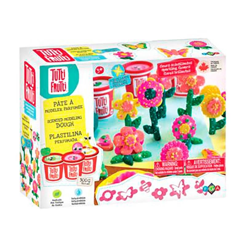 Trio fleurs scintillantes