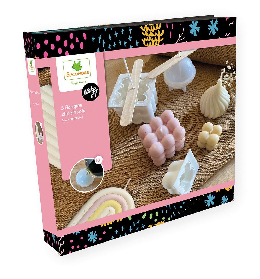 Make it! Coffret de chandelles de cire de soya