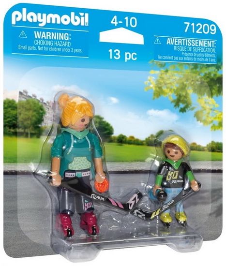 Duo Joueur de roller hockey 71209