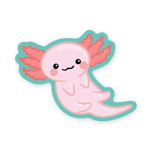 Autocollant - Cute Axolotl