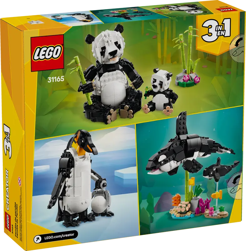 Lego Creator 31165 Les animaux sauvages: La famille de pandas