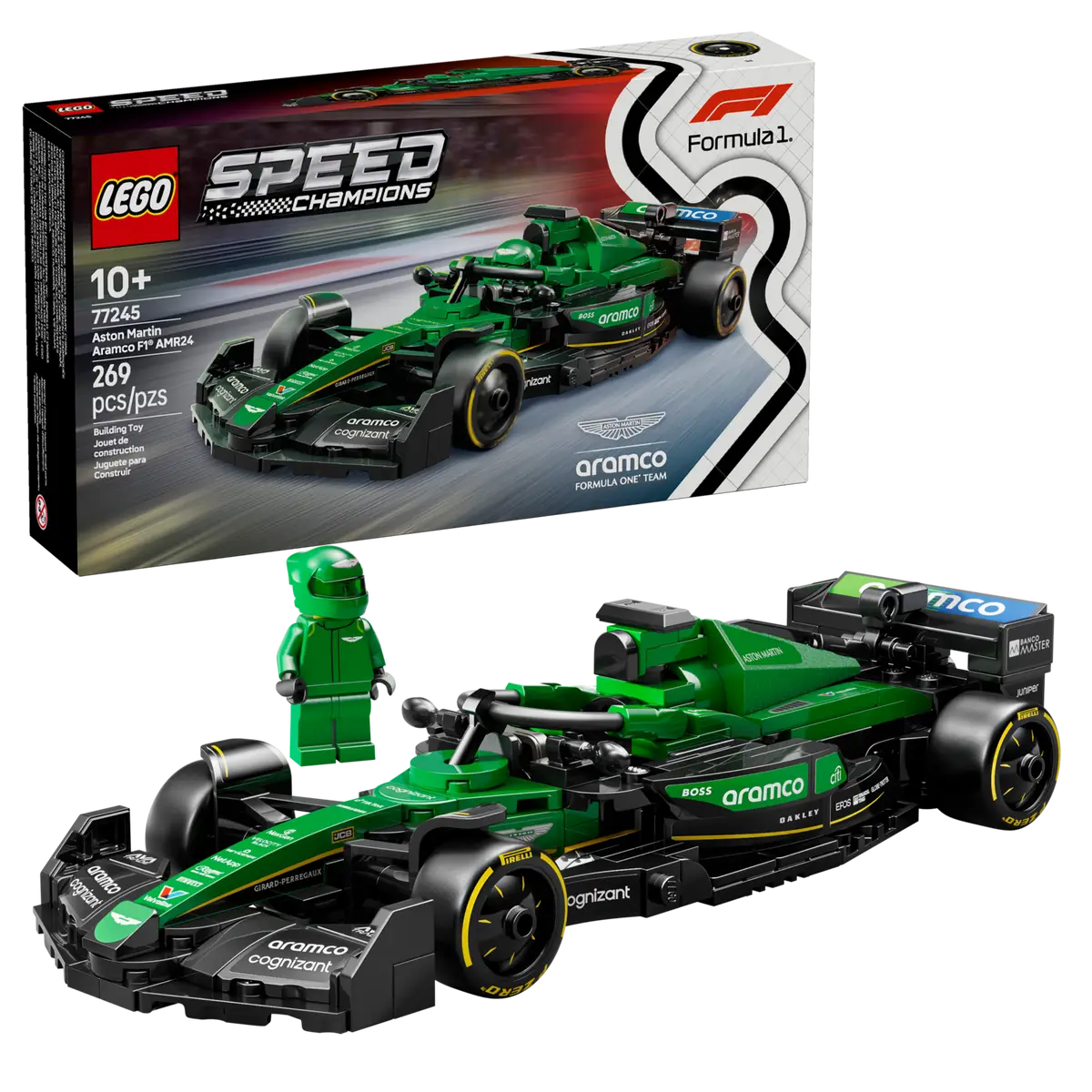 Lego Speed Champions 77245 Voiture de course Aston Martin Aramco F1® AMR24