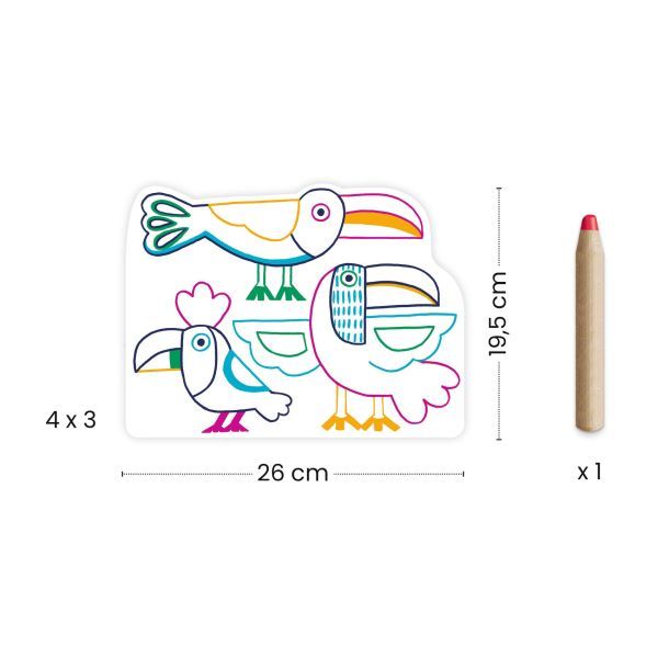 Coloriage a révélrt famille sauvages