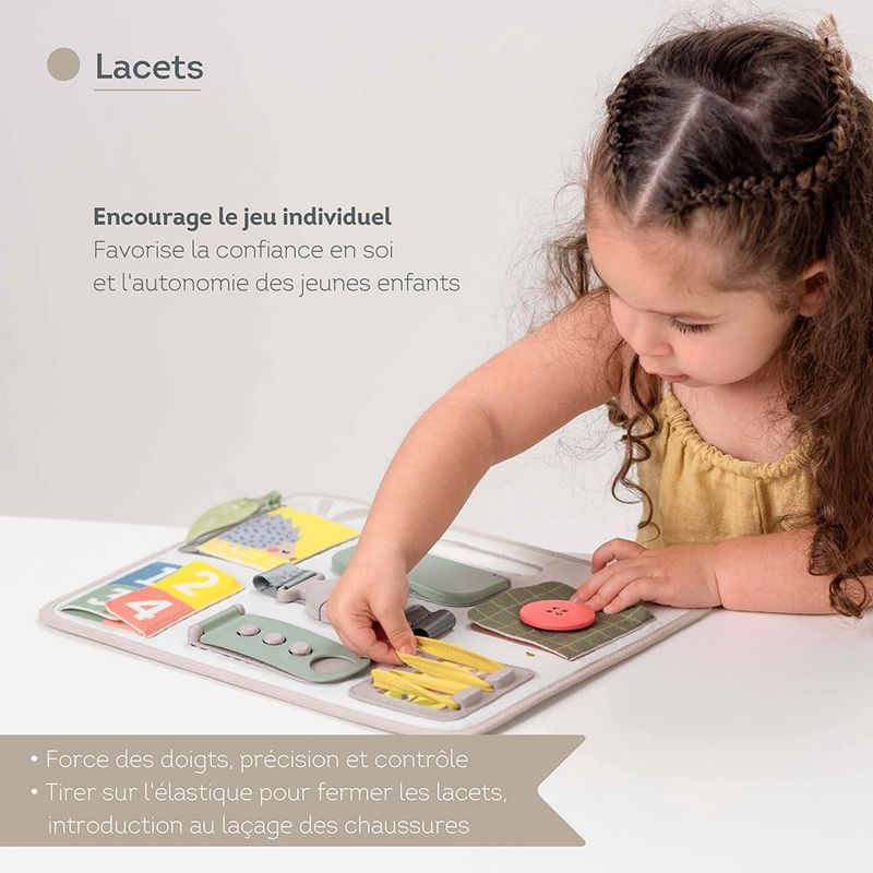 Planche d&#39;éveil avec attaches