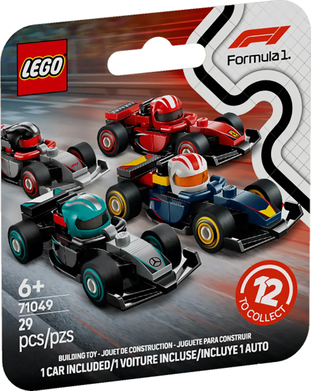 Lego F1 71049 Voitures de course de F1 à collectionner