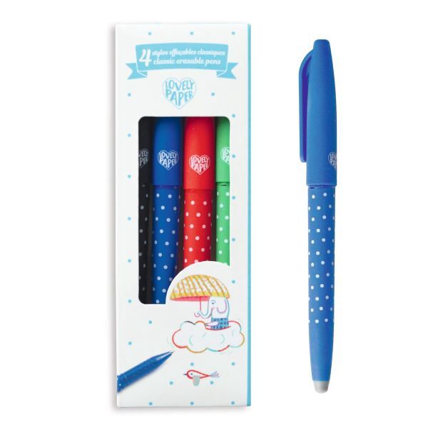 4 Stylo effaçables classique